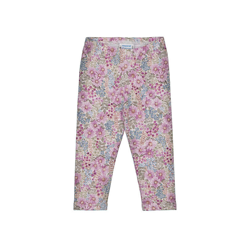 Mauve floral leggings