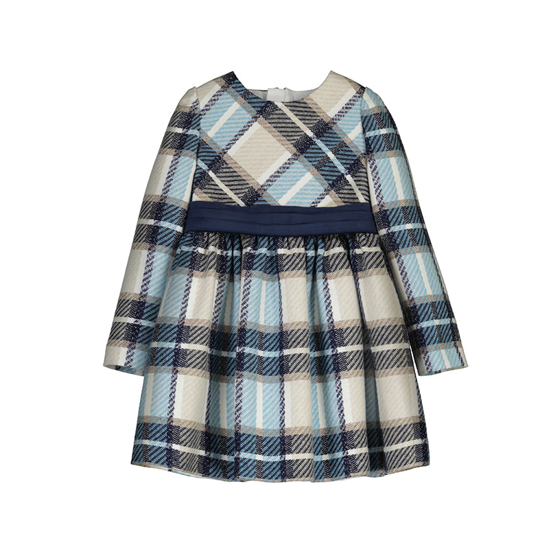 Plaid dress - navy