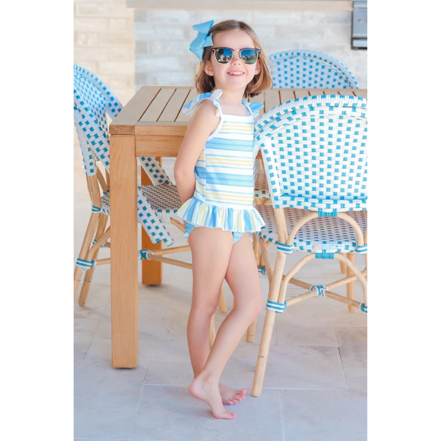 St. Lucia swimsuit - sobro stripe