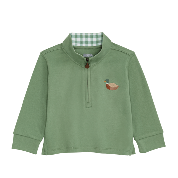 Green duck quarter zip