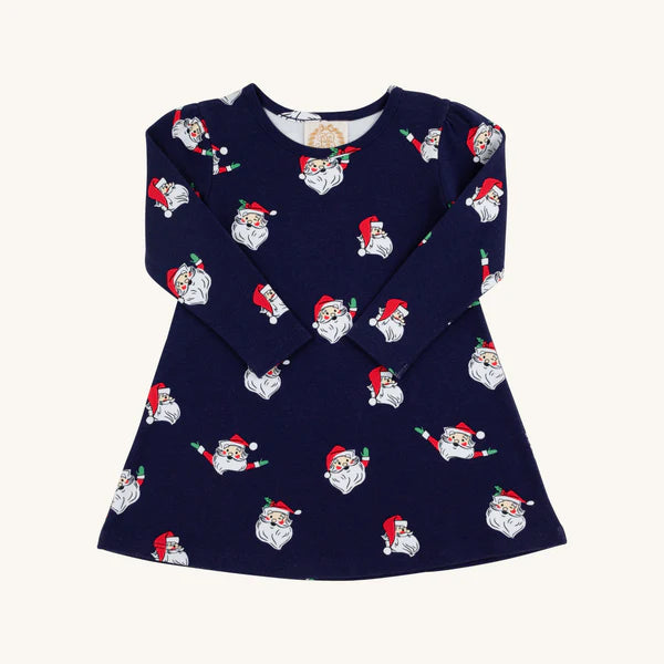 L/s penny's play dress - jolly old st. nick
