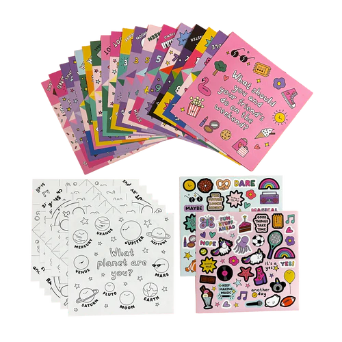 D.I.Y. fortune tellers activity kit - set of 24