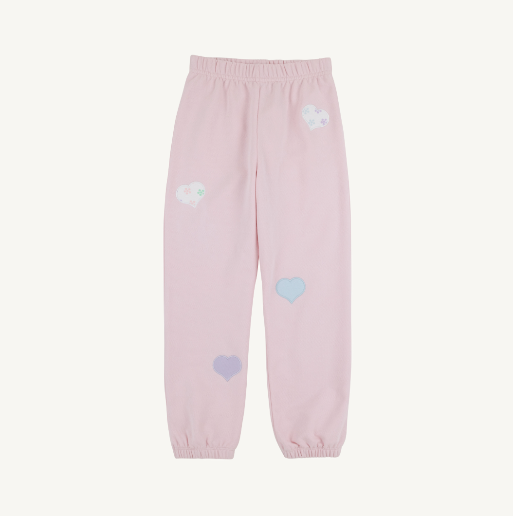 Gates sweeney sweatpants - hearts/palm beach pink