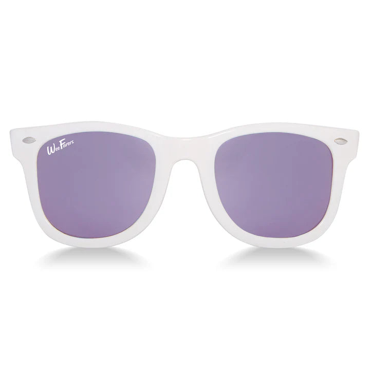Polarized glasses - white/purple
