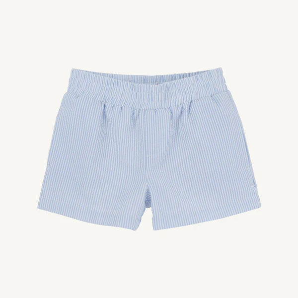 Sheffield shorts - breakers blue seersucker