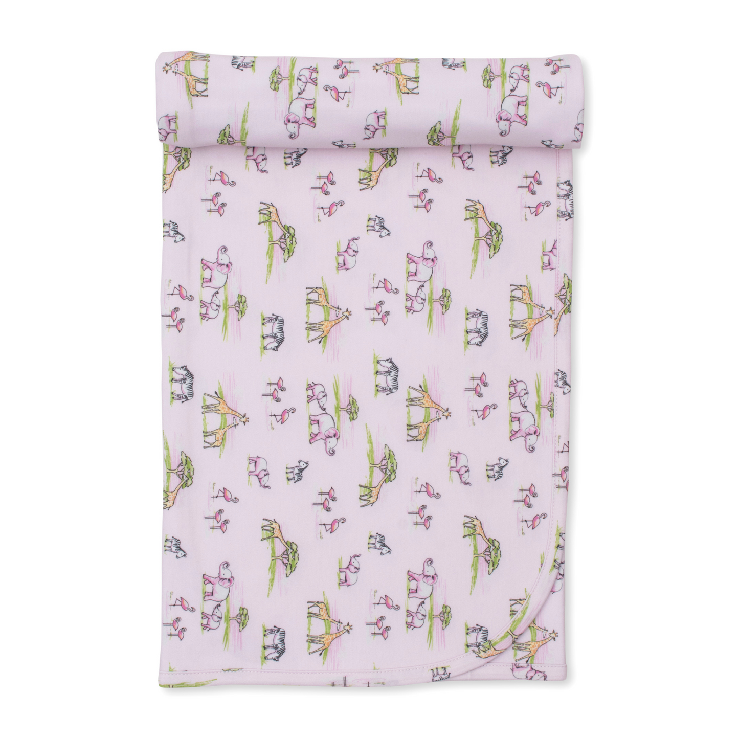 Pink jungle safari blanket