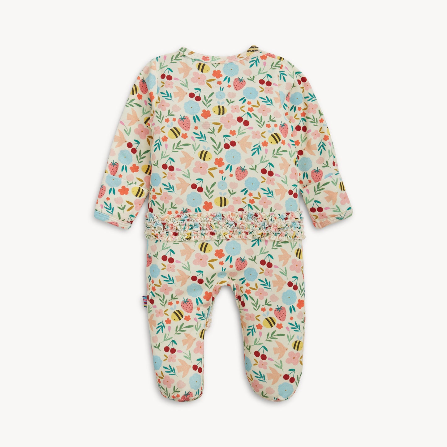 Honey blossom ruffle footie