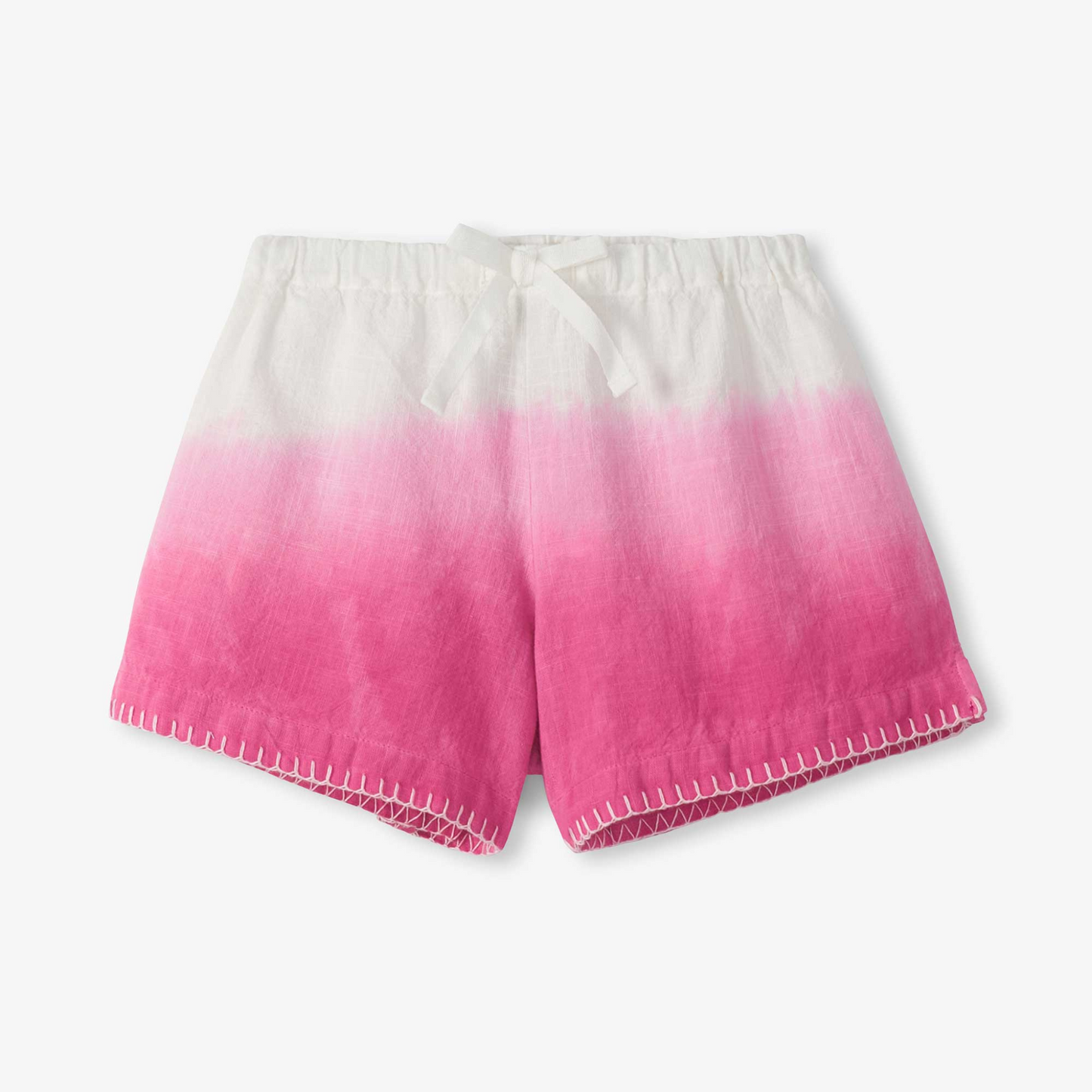 Raspberry dip dye shorts