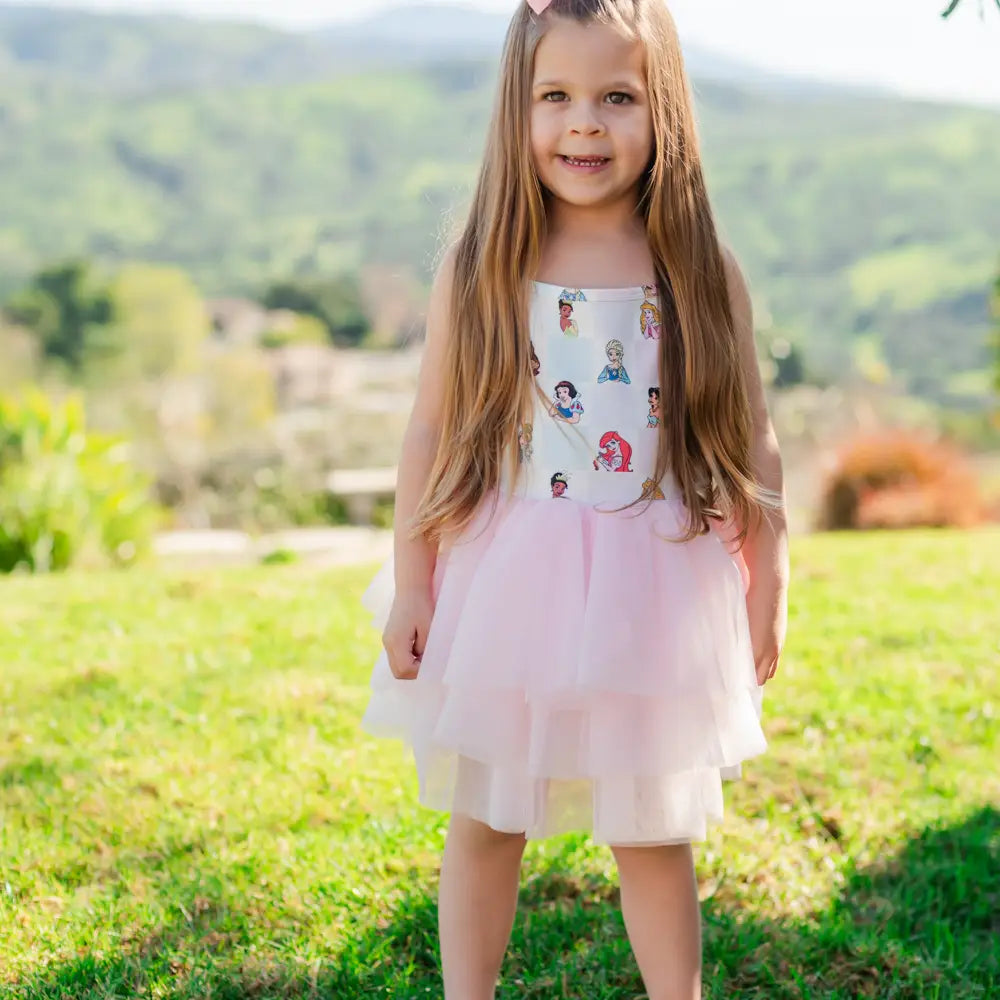Checkered princess dress