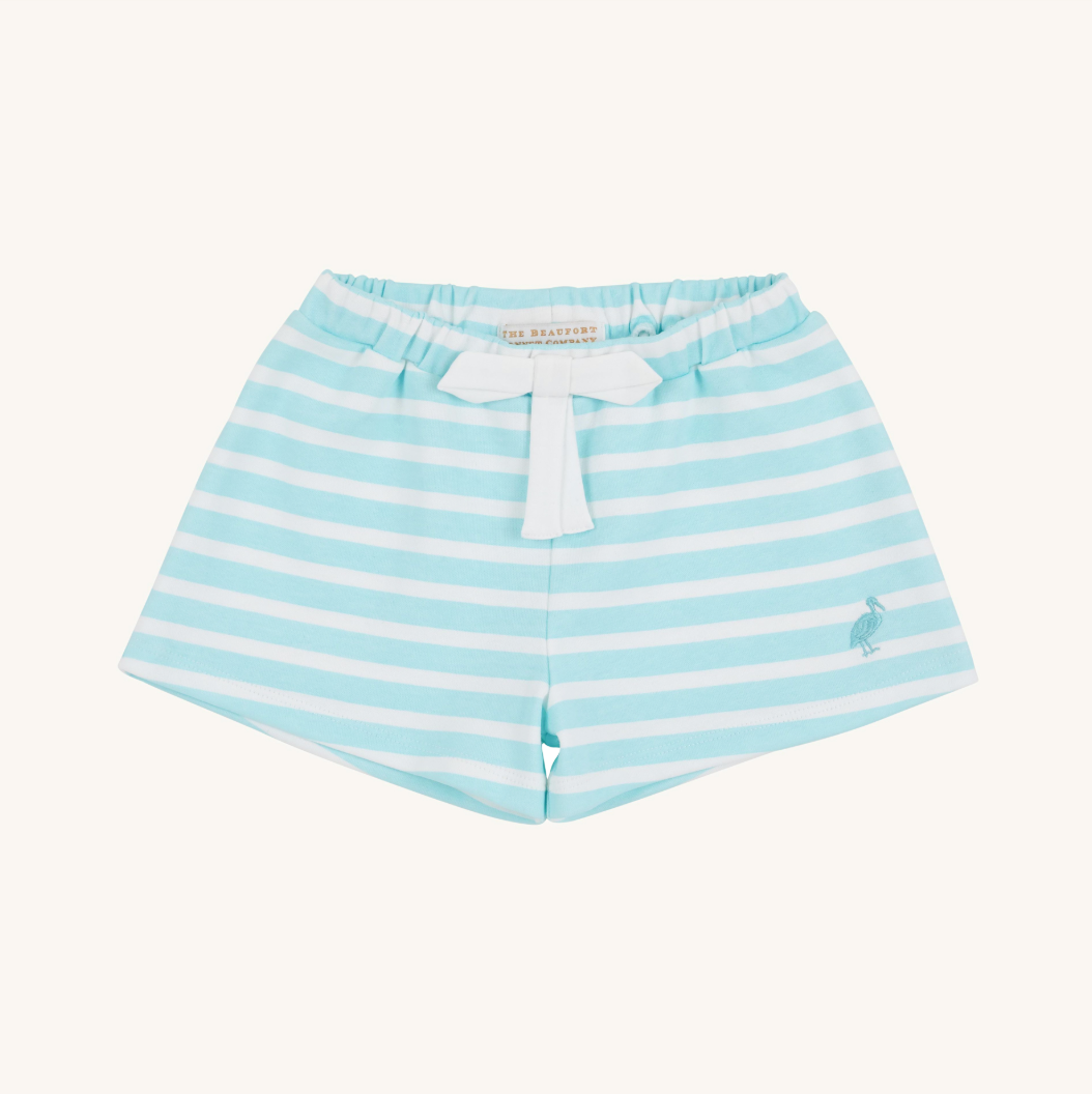 Shipley shorts - edisto egg blue stripe