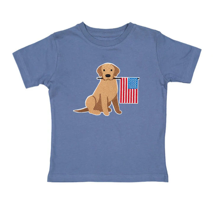 Patriotic pup s/s tshirt