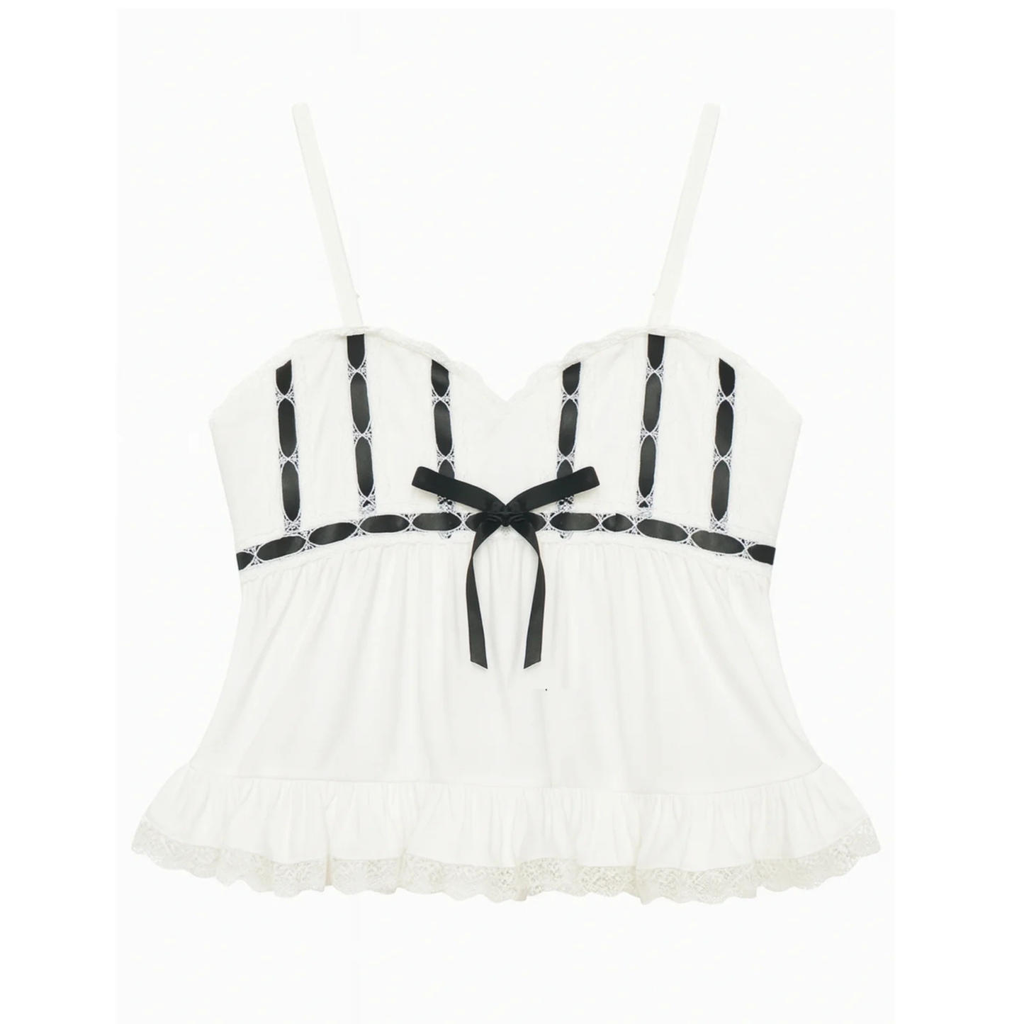 Grae top - white/black