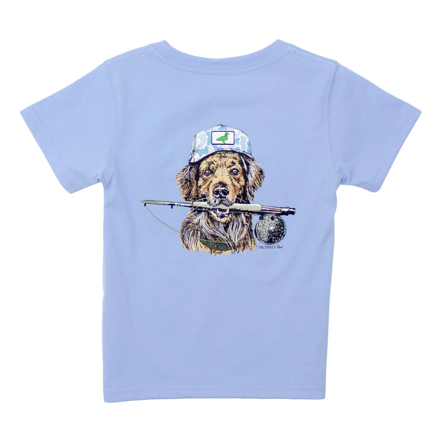 Fishing buddy s/s tshirt - light blue