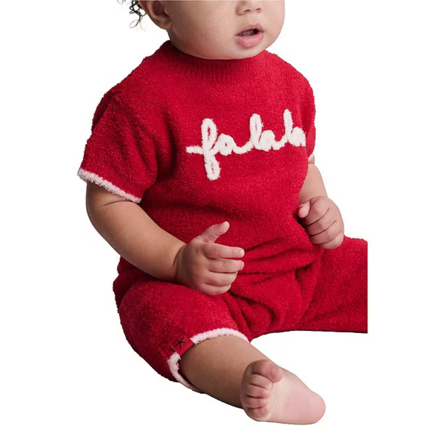 Fa la la onesie - holly red