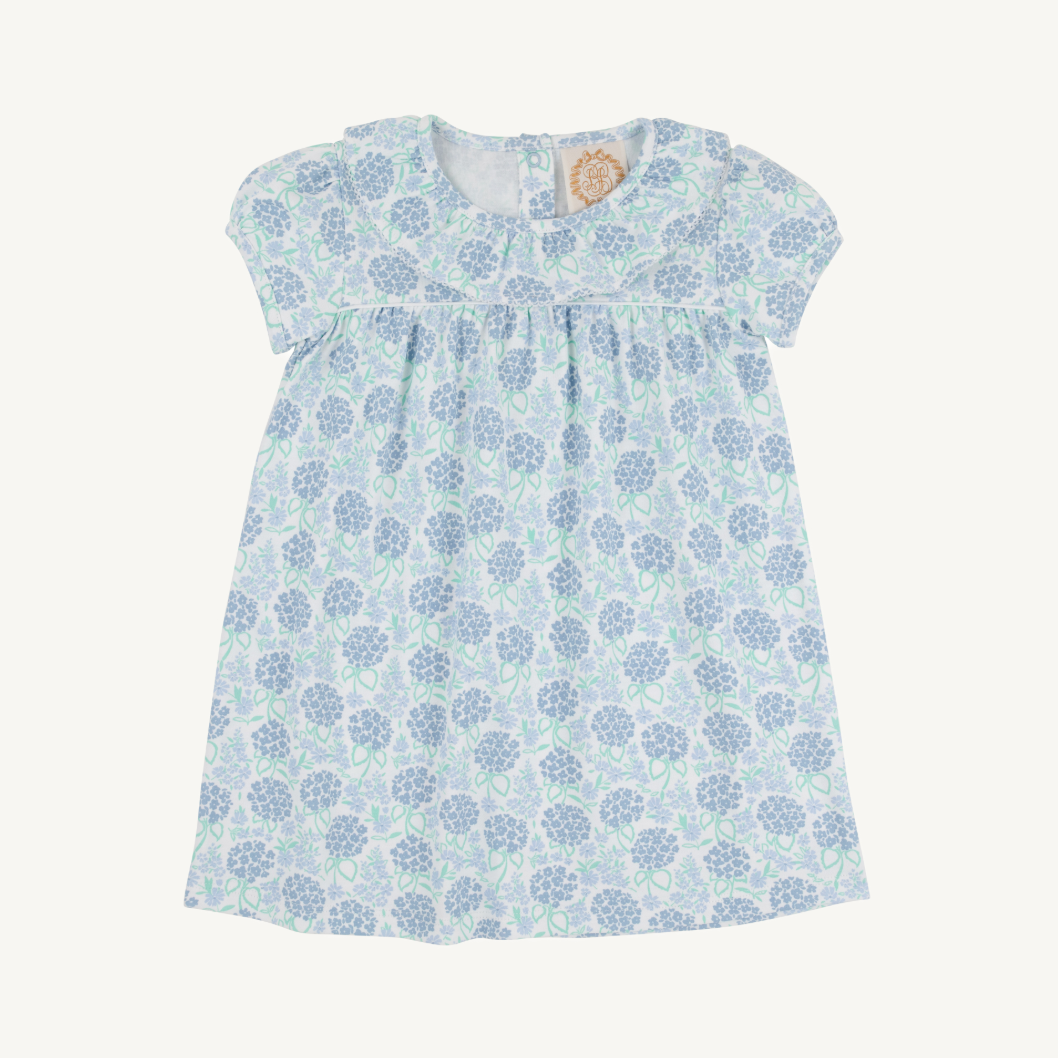 Ramona s/s ruffle dress - handful of hydrangeas