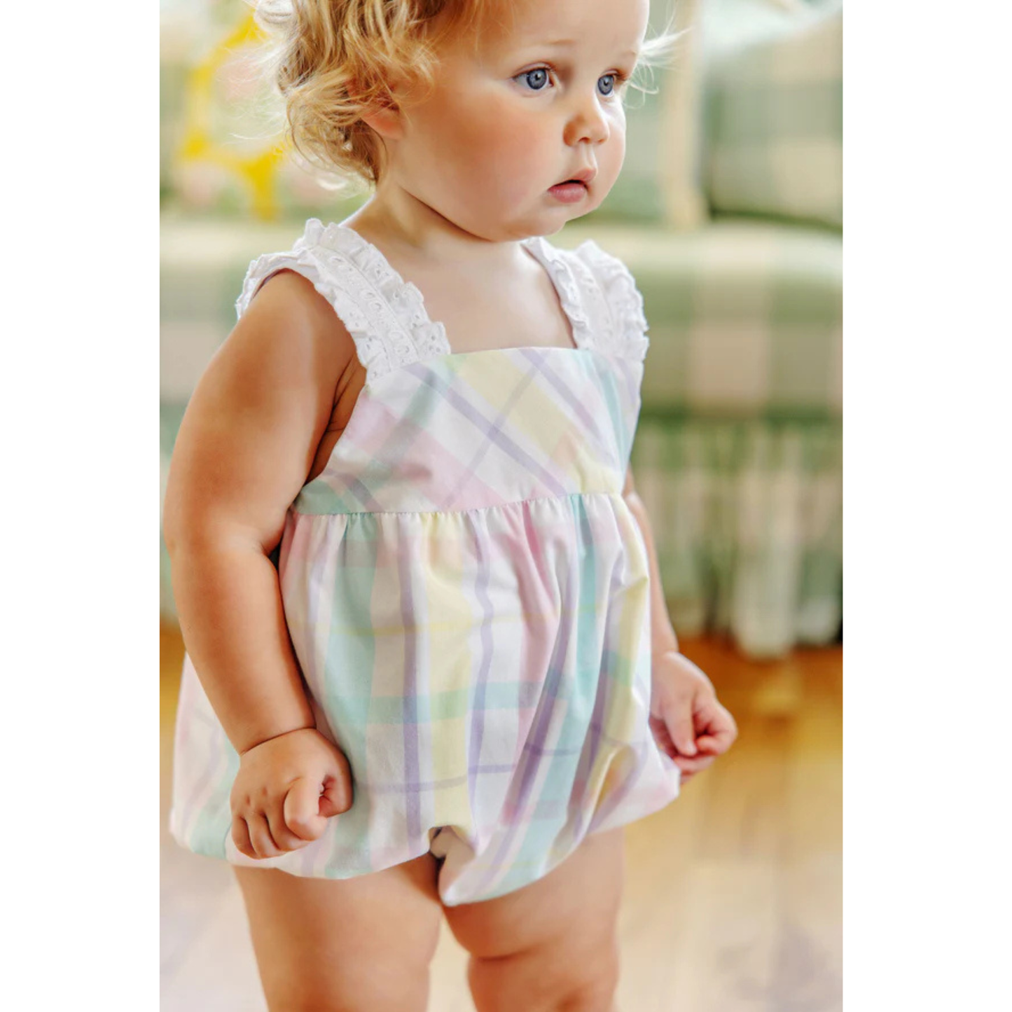 Babs bubble - brunch plate plaid