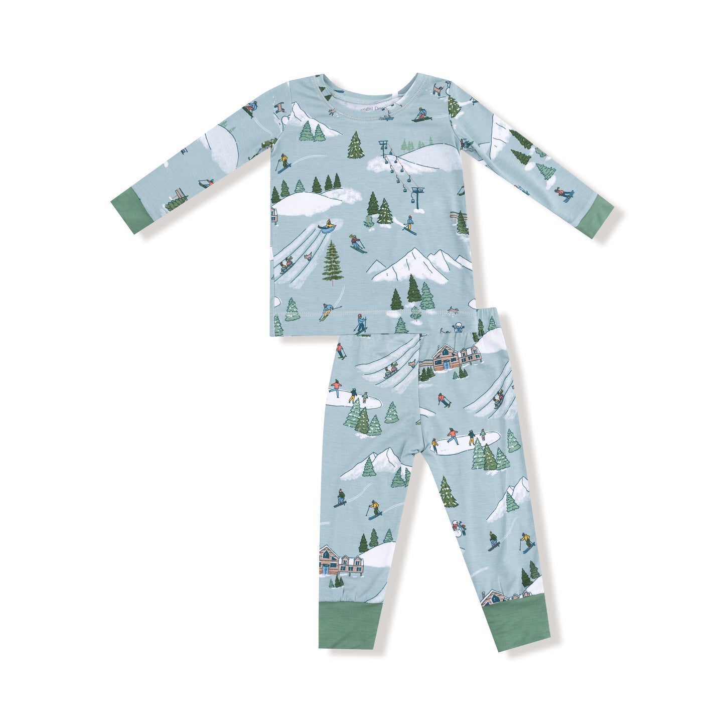 Winter fun skiers l/s pjs
