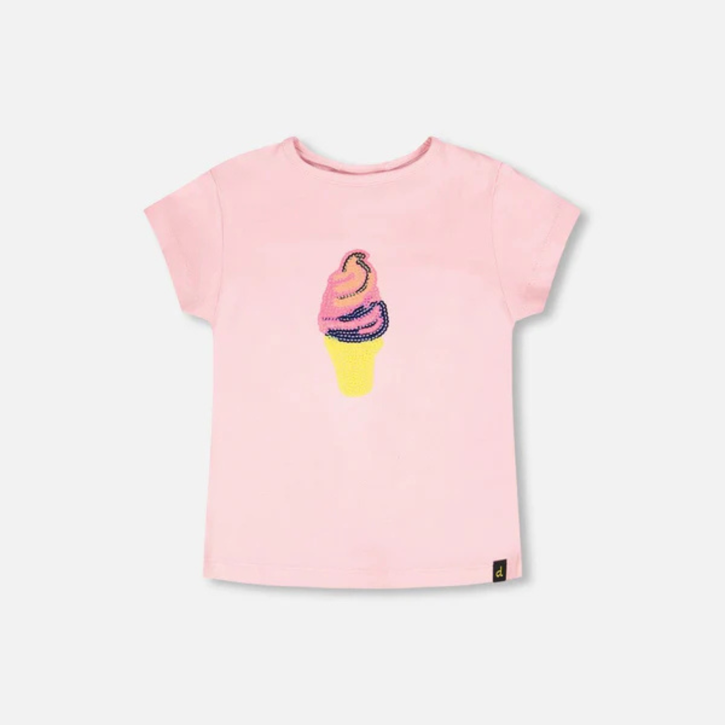 Ice cream tshirt - cameo pink