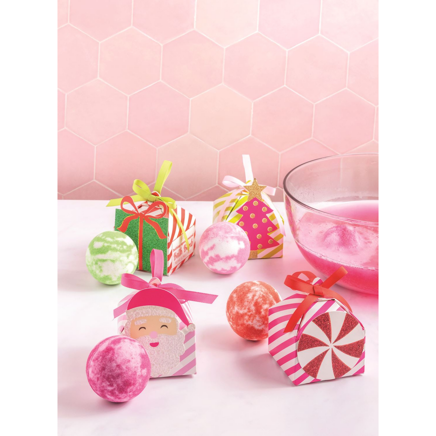 Holiday bath bomb