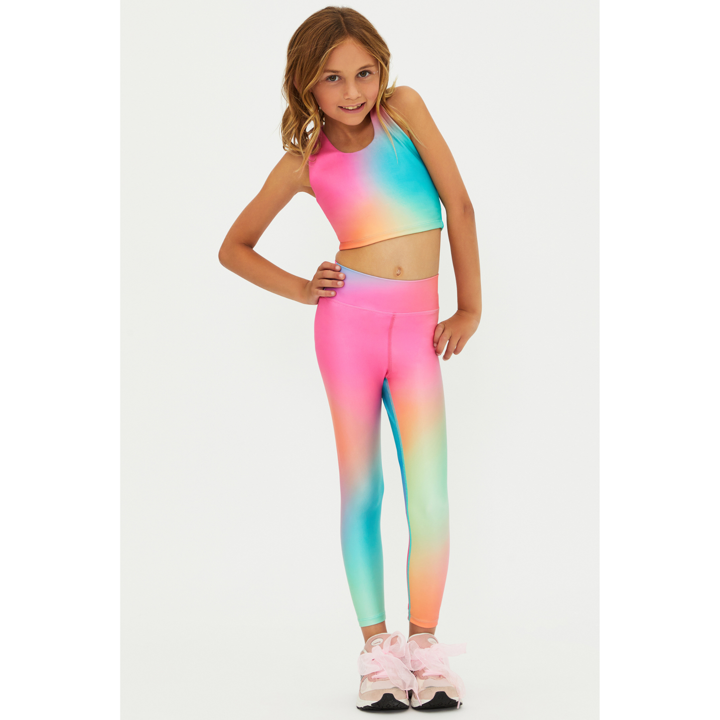 Little peppa legging - strawberry sunset ombre