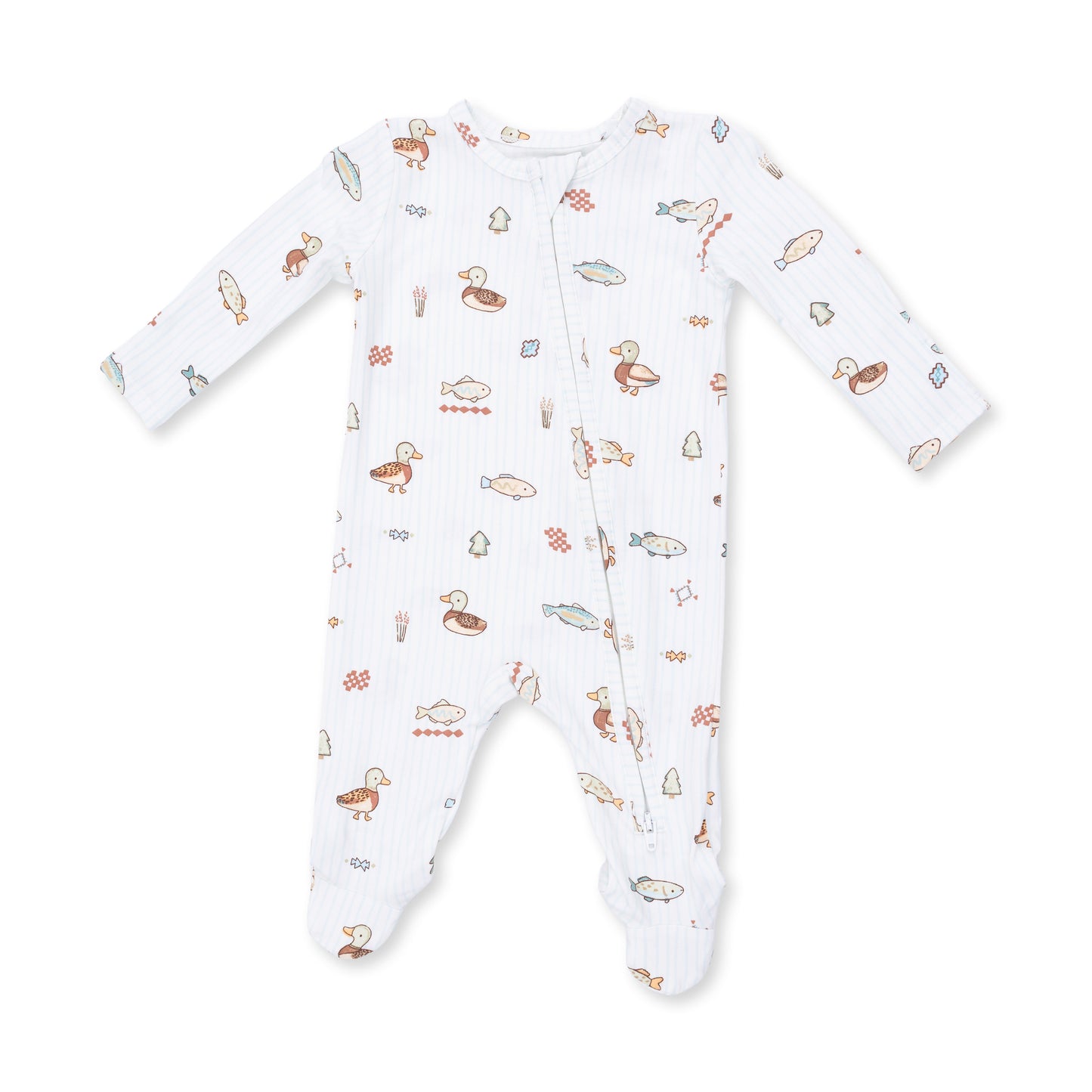 Lake cuties 2way zipper footie