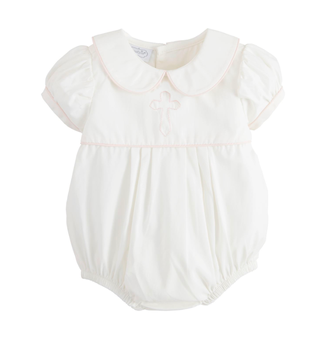 Cross poplin bubble - pink