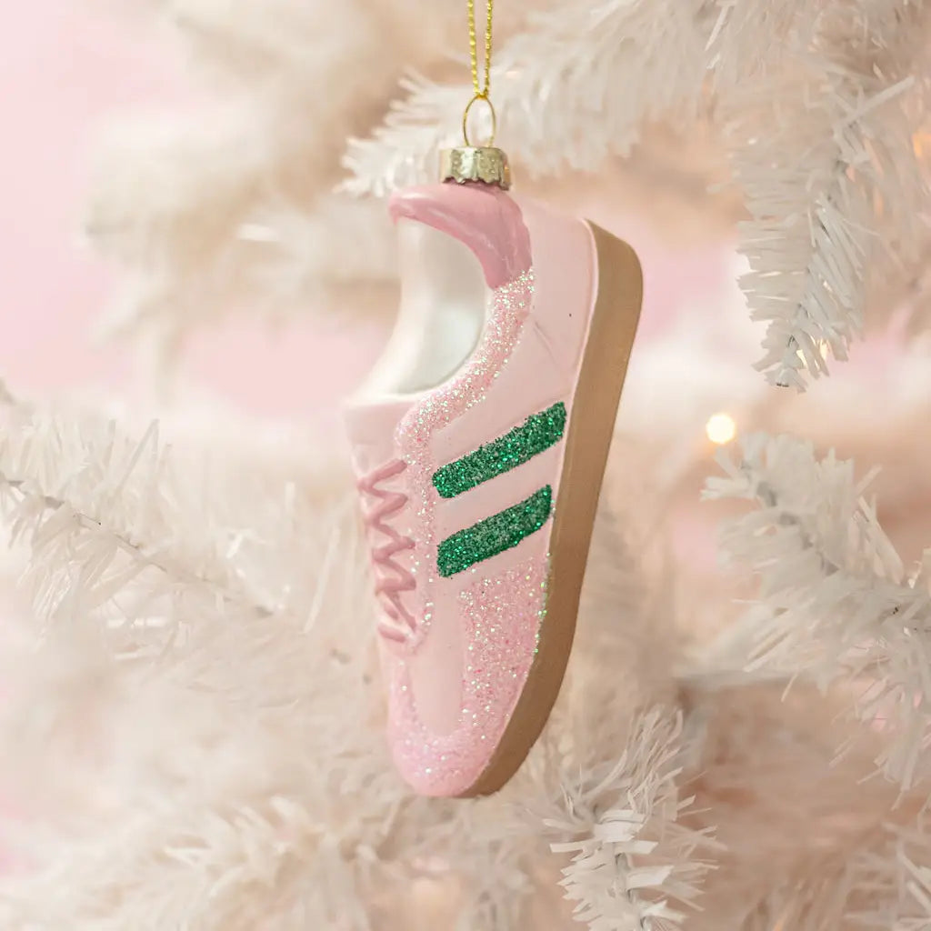 Pink kicks ornament