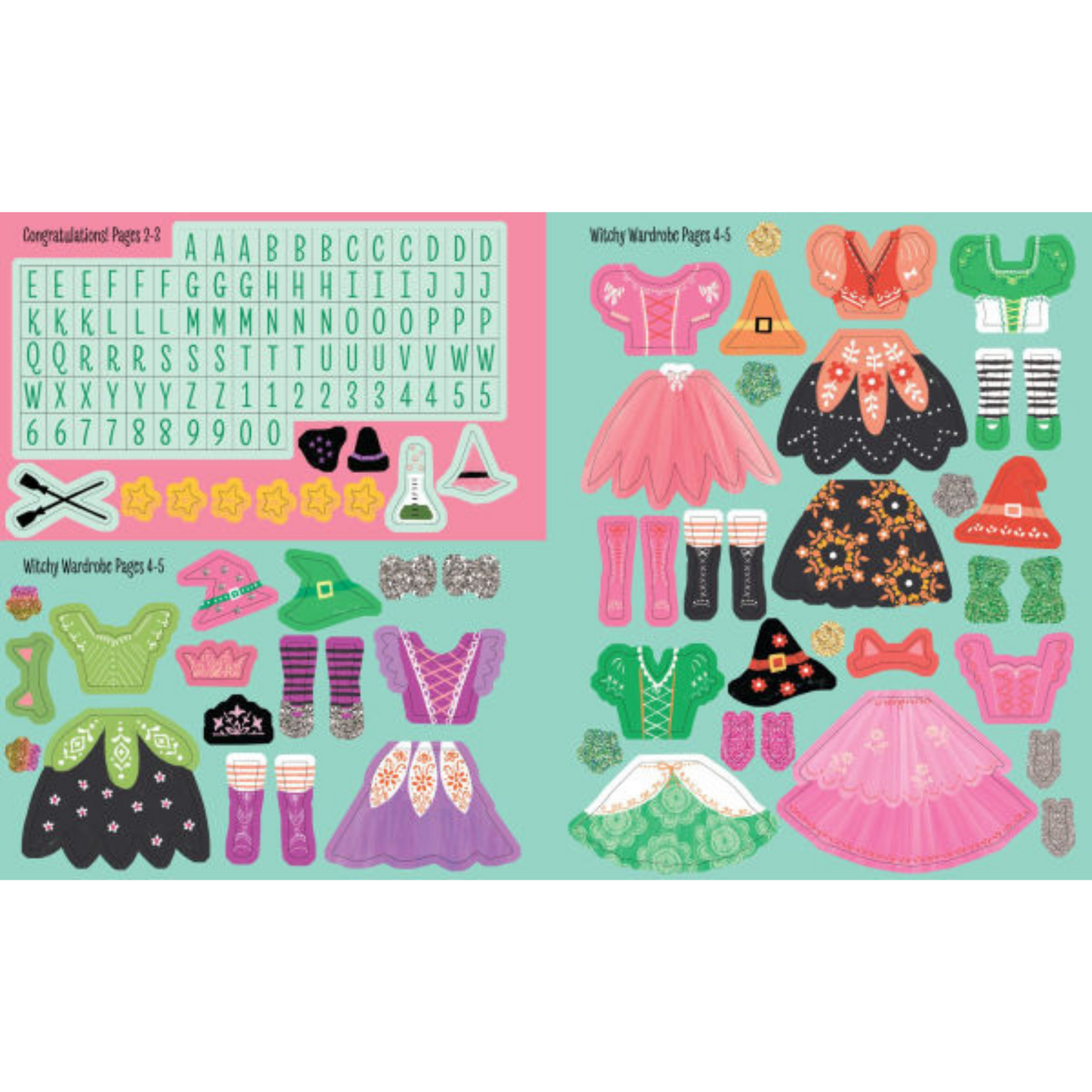 My sticker dress up - wicked witches