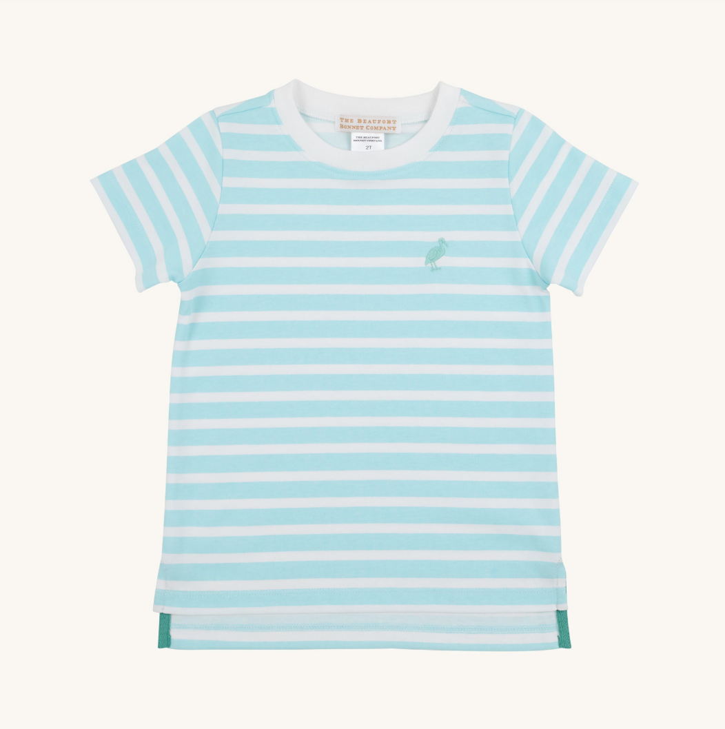 Carter crewneck - edisto egg blue stripe