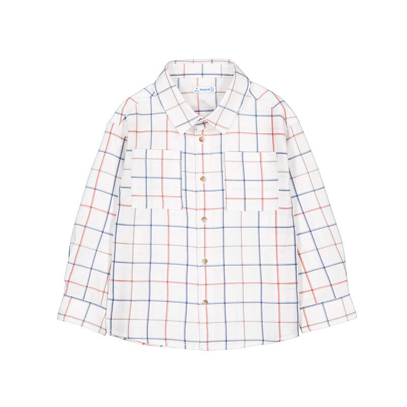 Plaid l/s button down