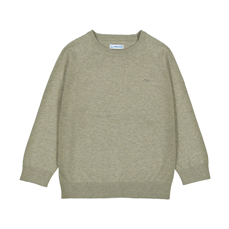 Basic cotton sweater - pistachio