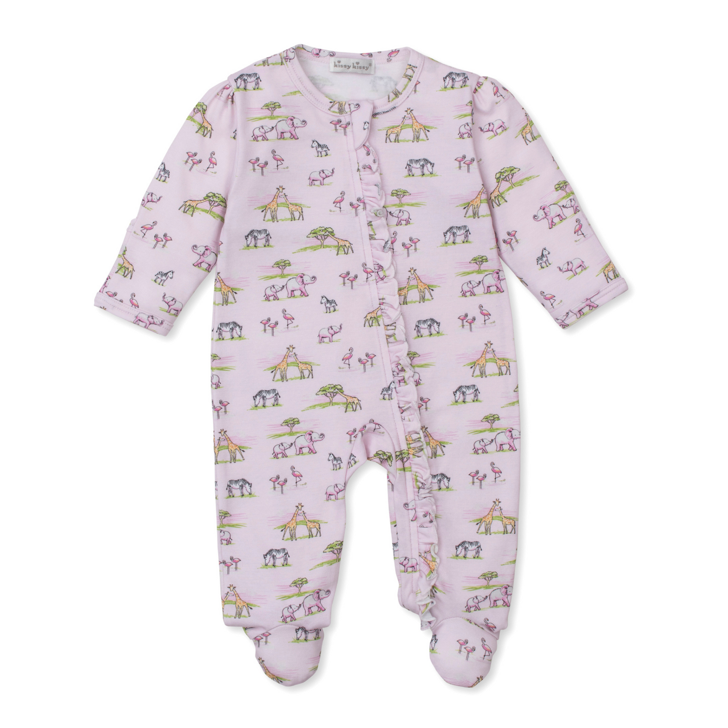 Pink jungle safari footie