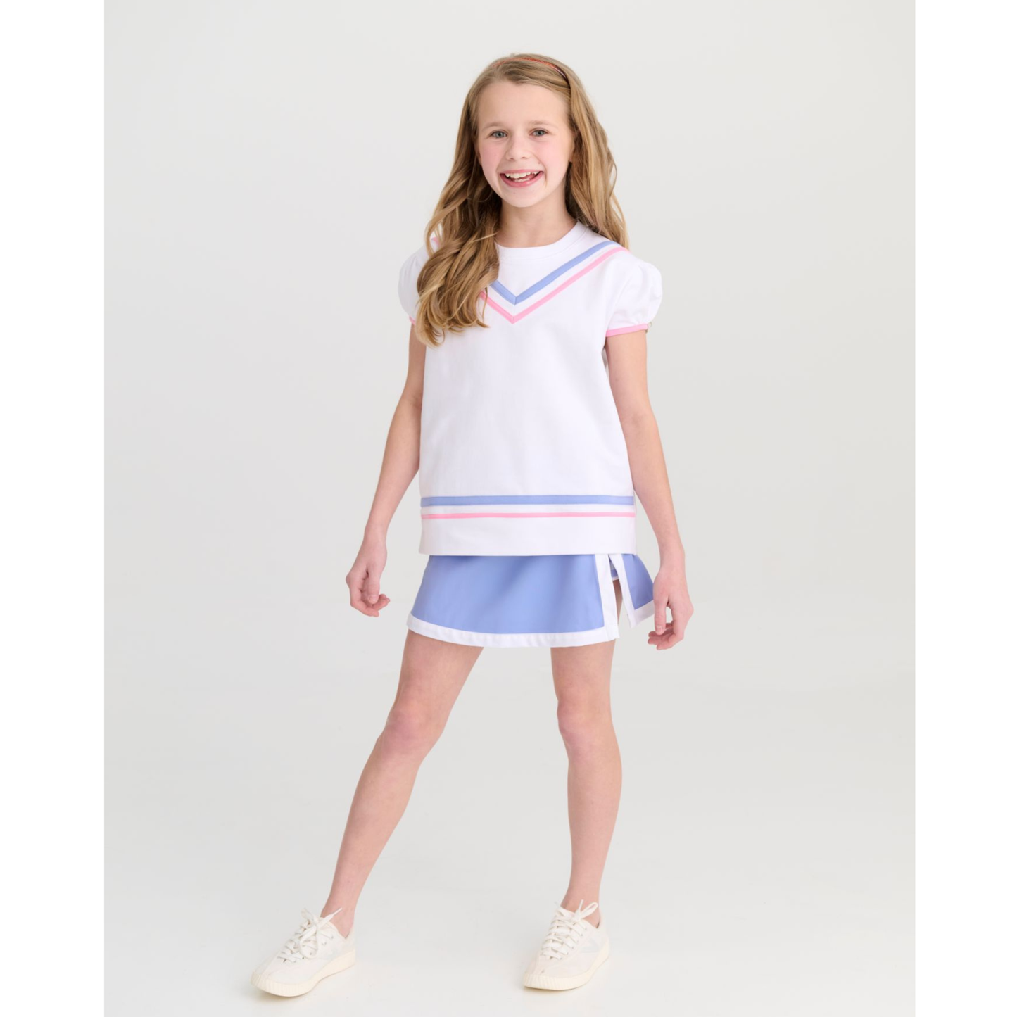 Prepletic Samantha skort - park city periwinkle/gingham