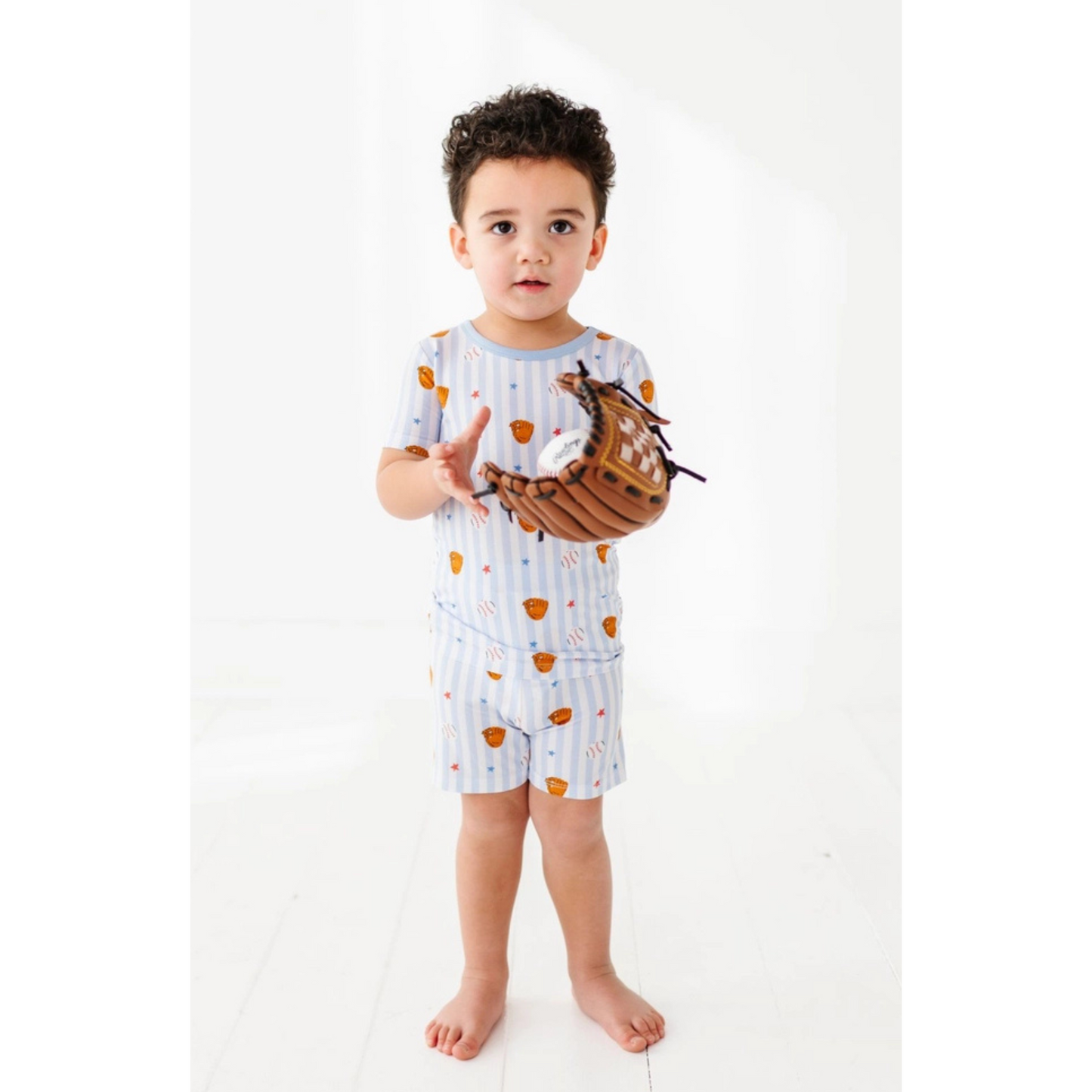 Striped baseball pjs