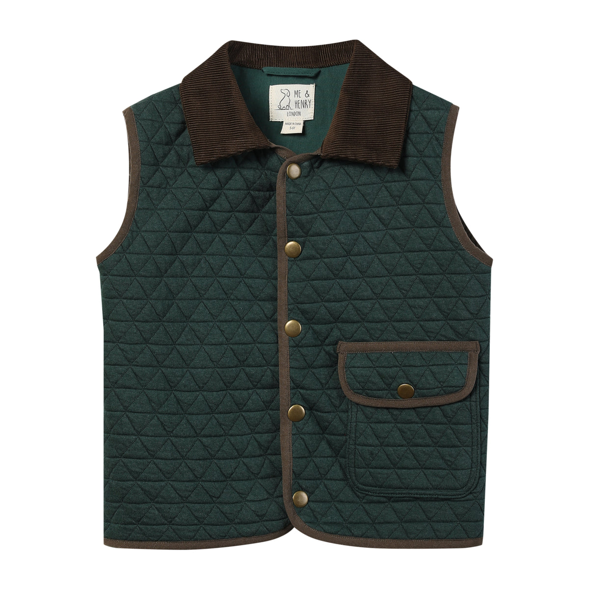 Fisher padded vest - green