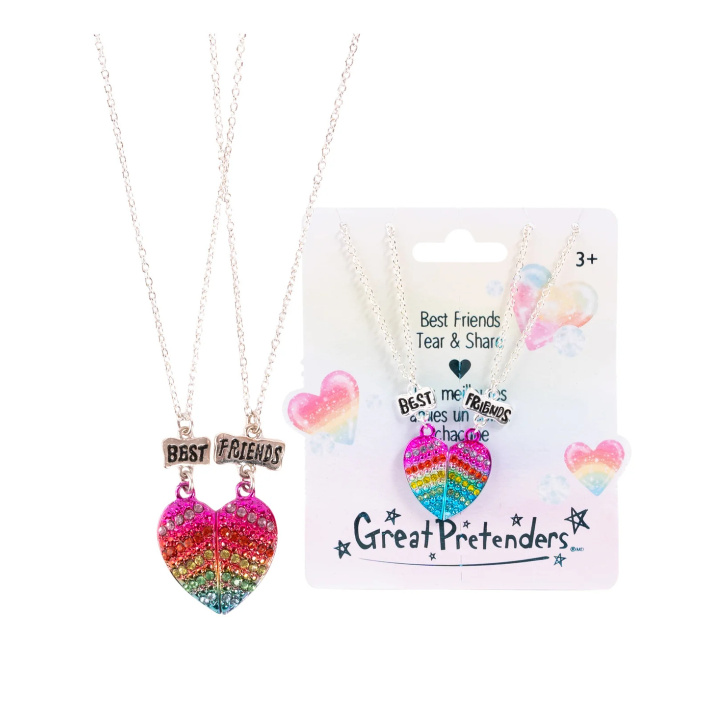 Glamour gals tear & share necklaces