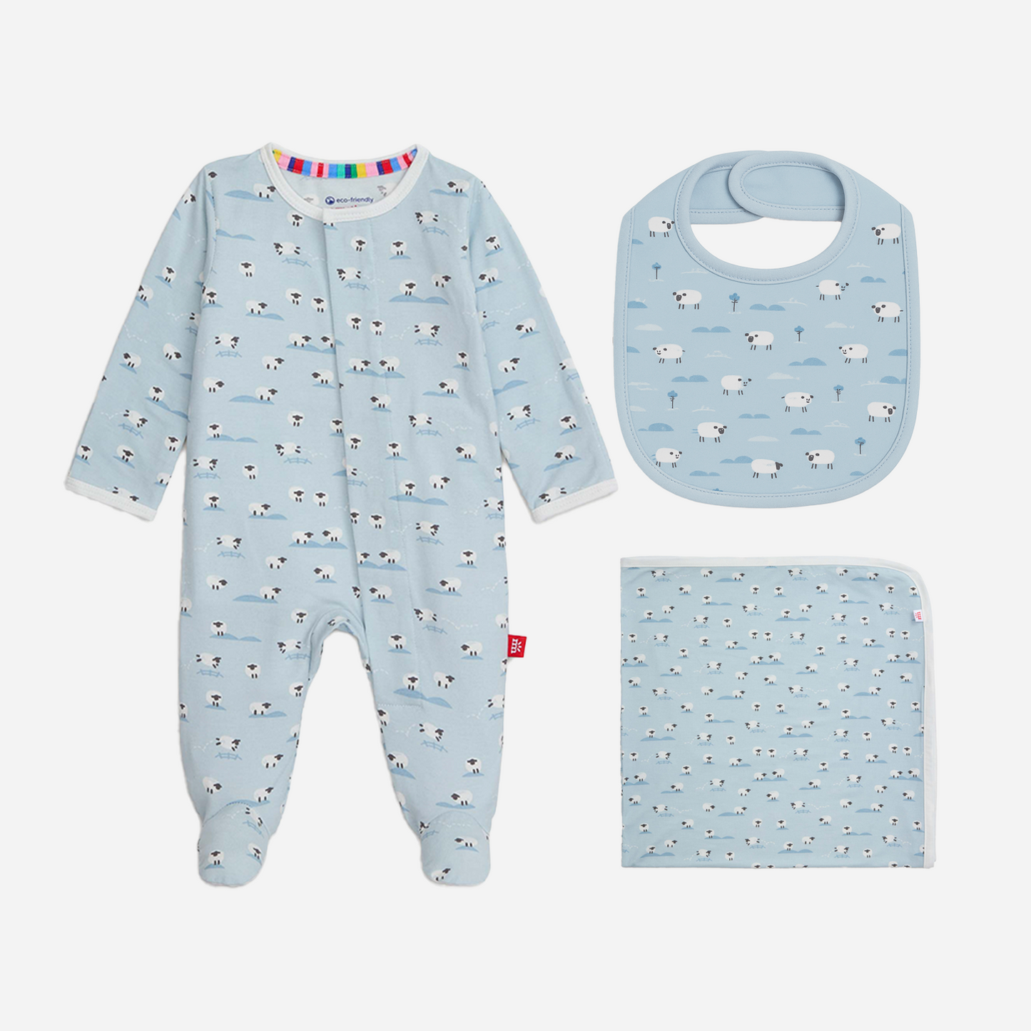 Baa baa baby 3pc gift set - blue
