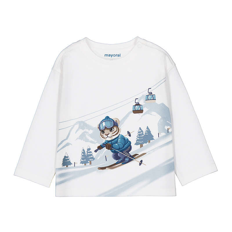 Tiger skiing l/s tshirt