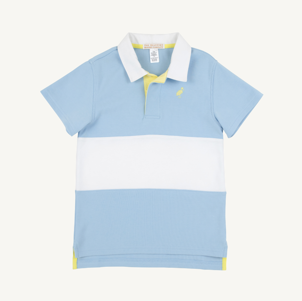 Rollins rugby shirt - beale st blue/wawhite