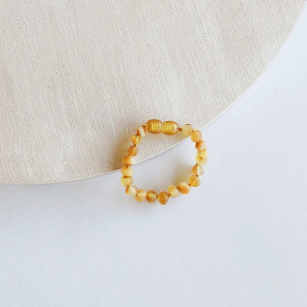 Raw Honey Baltic Amber 7" Adult Bracelet