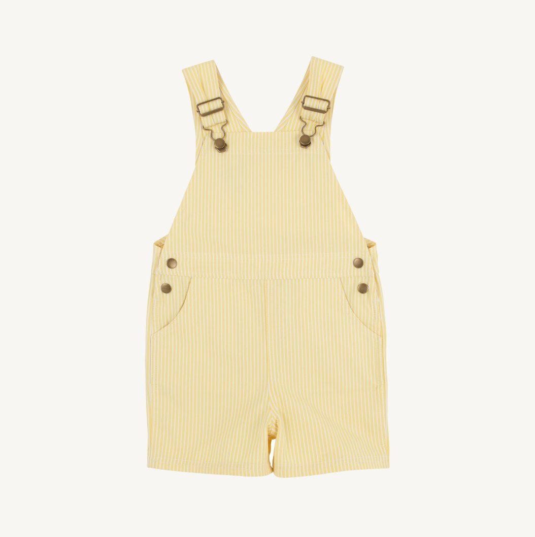 Chapman choo choo overalls - lake worth yellow stripe
