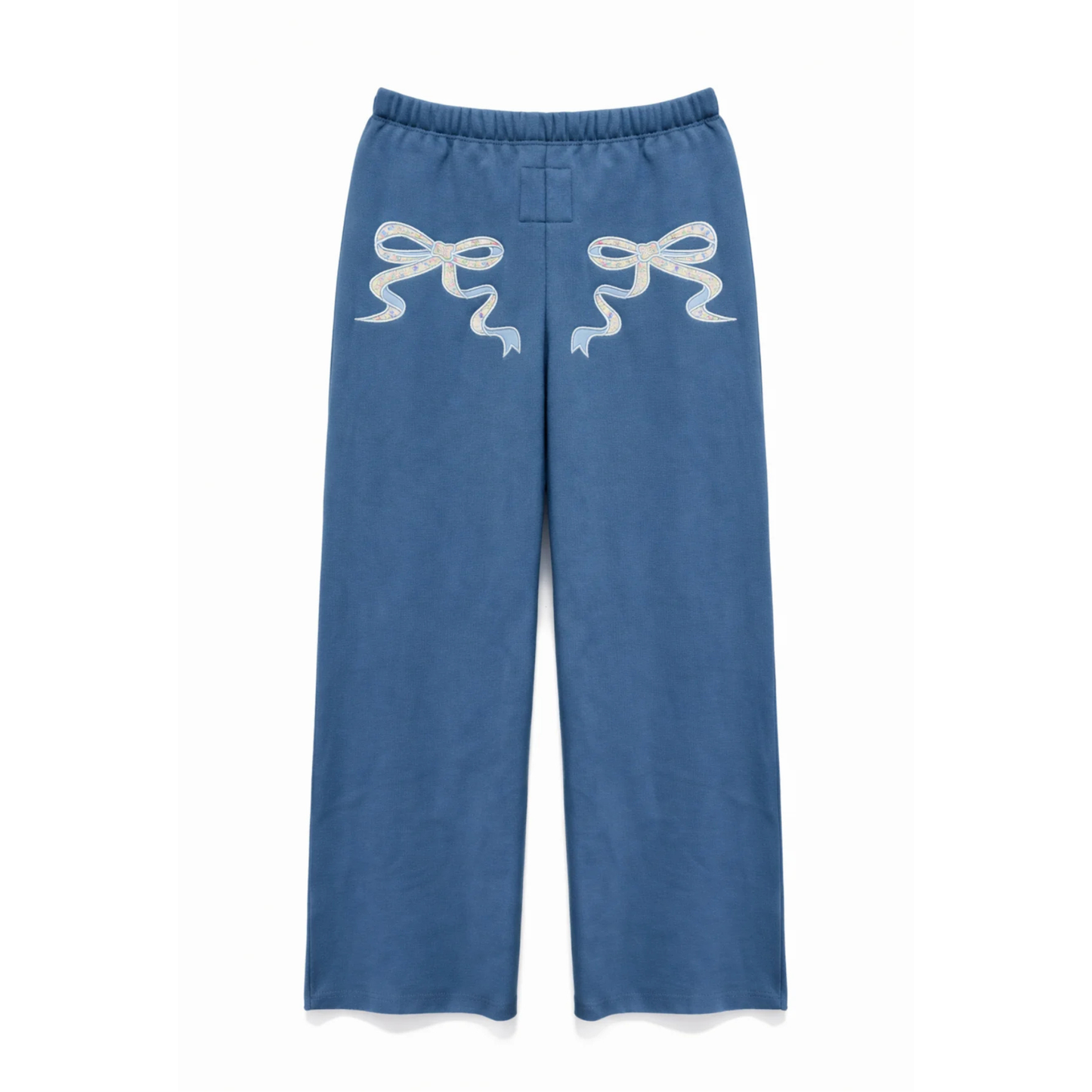 Shane wide leg pants - denim blue/vintage floral