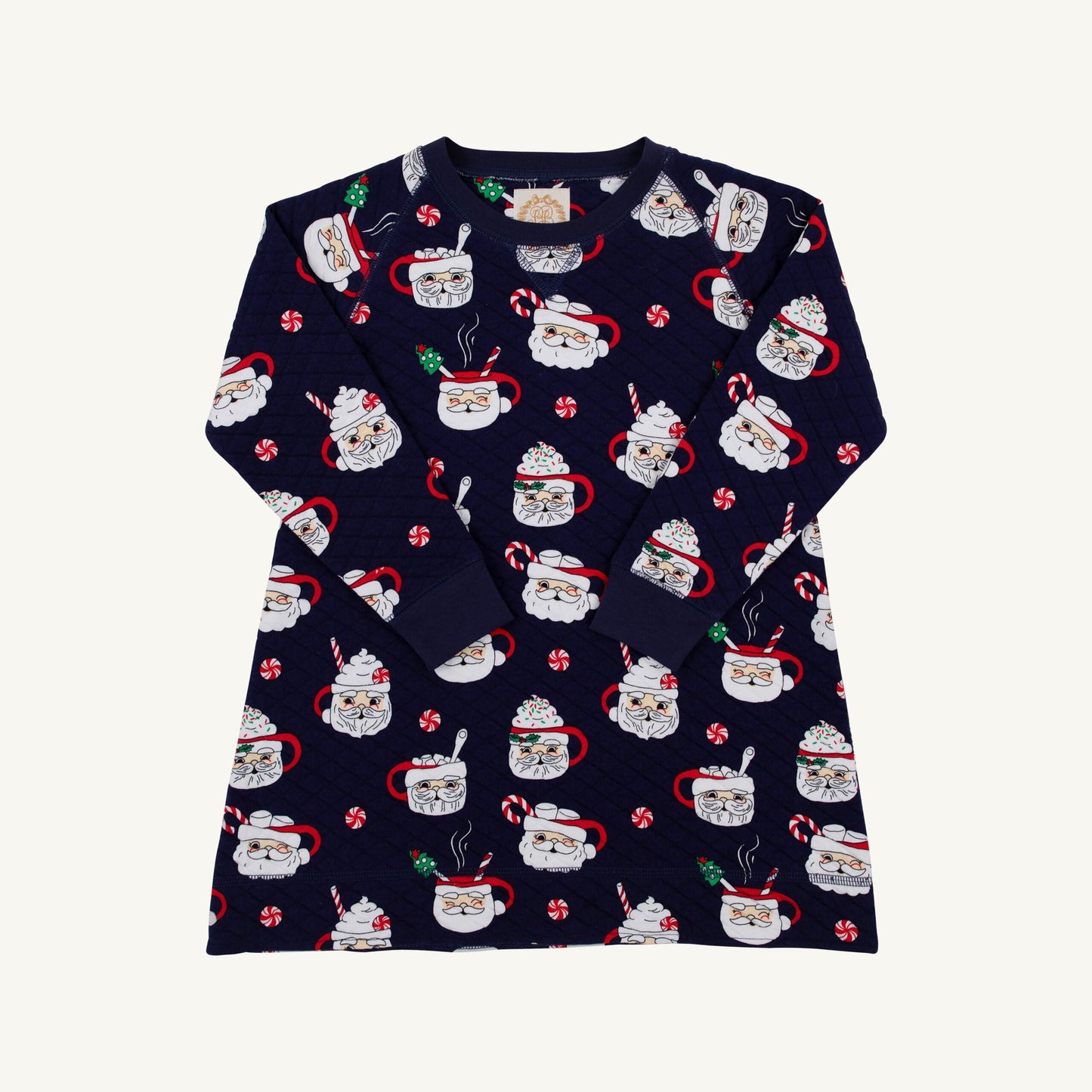 Cassidy comfy crewneck dress - keeping spirits bright