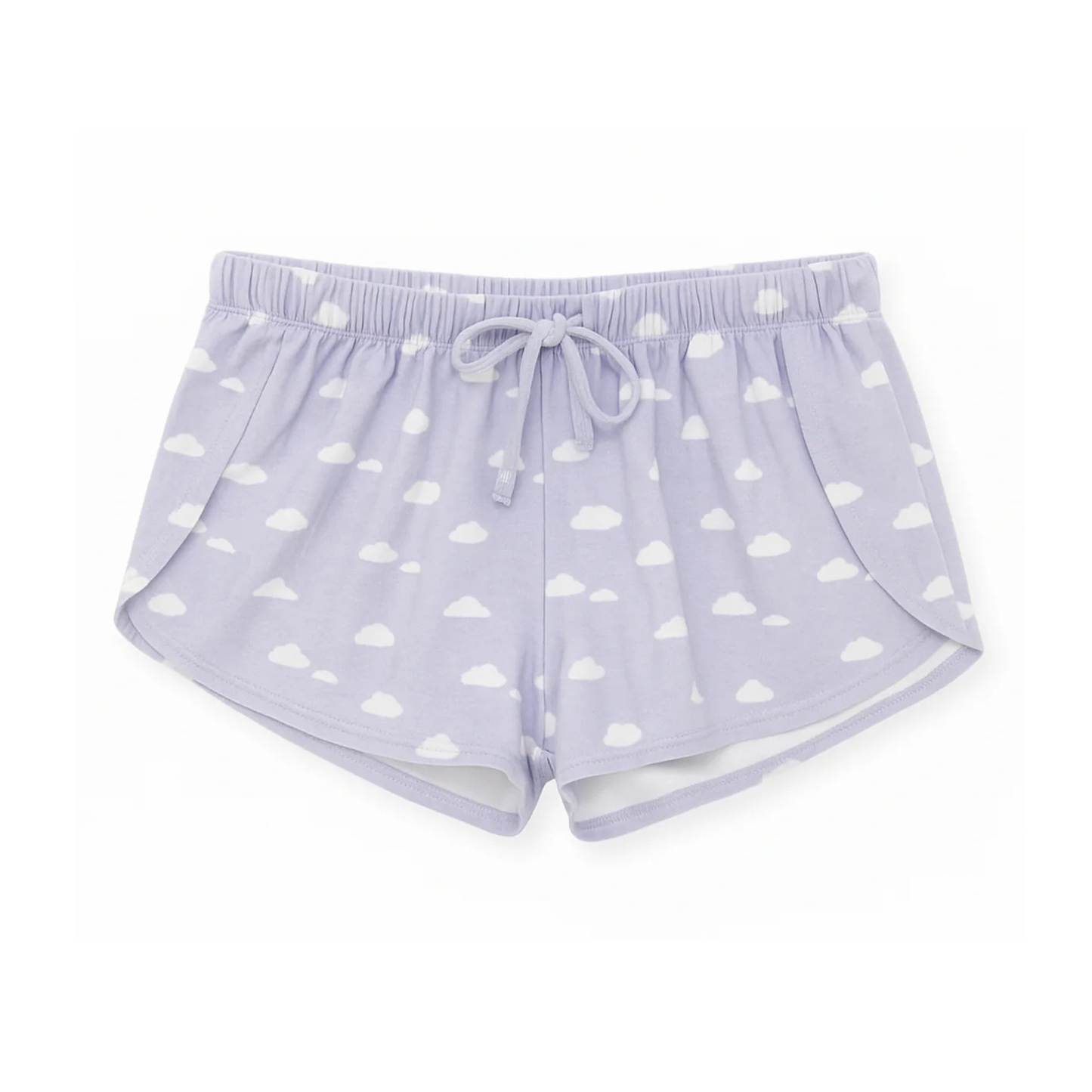 Tess shorts - puffy clouds