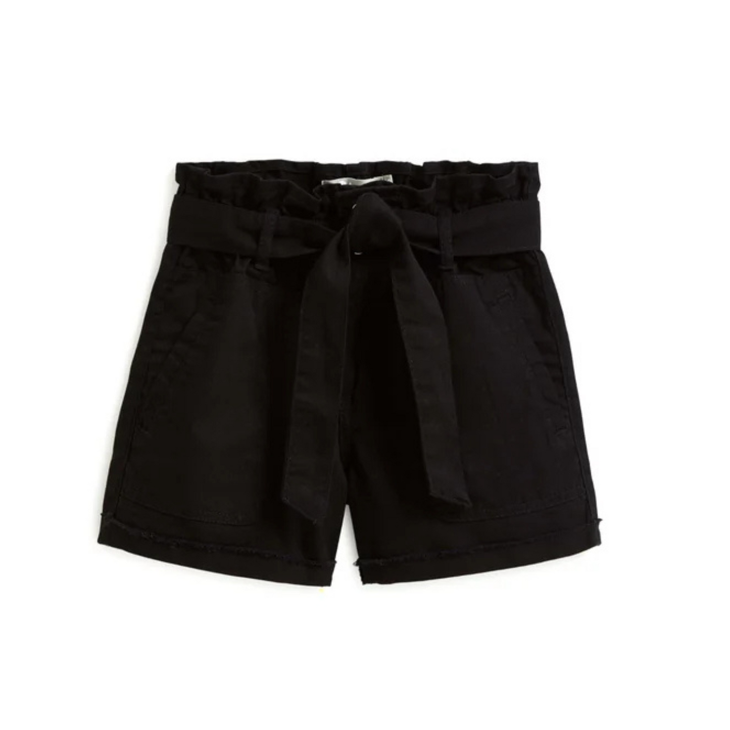 Paperbag shorts - black