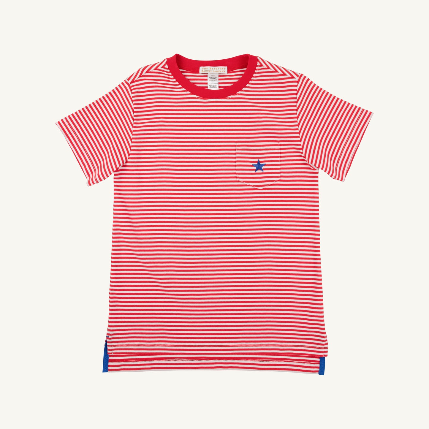 Carter crewneck - richmond red stripe/rroyal star