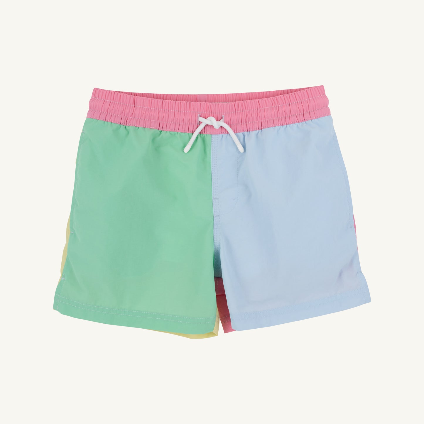 Country club colorblock trunk - green/blue/yellow/hot pink