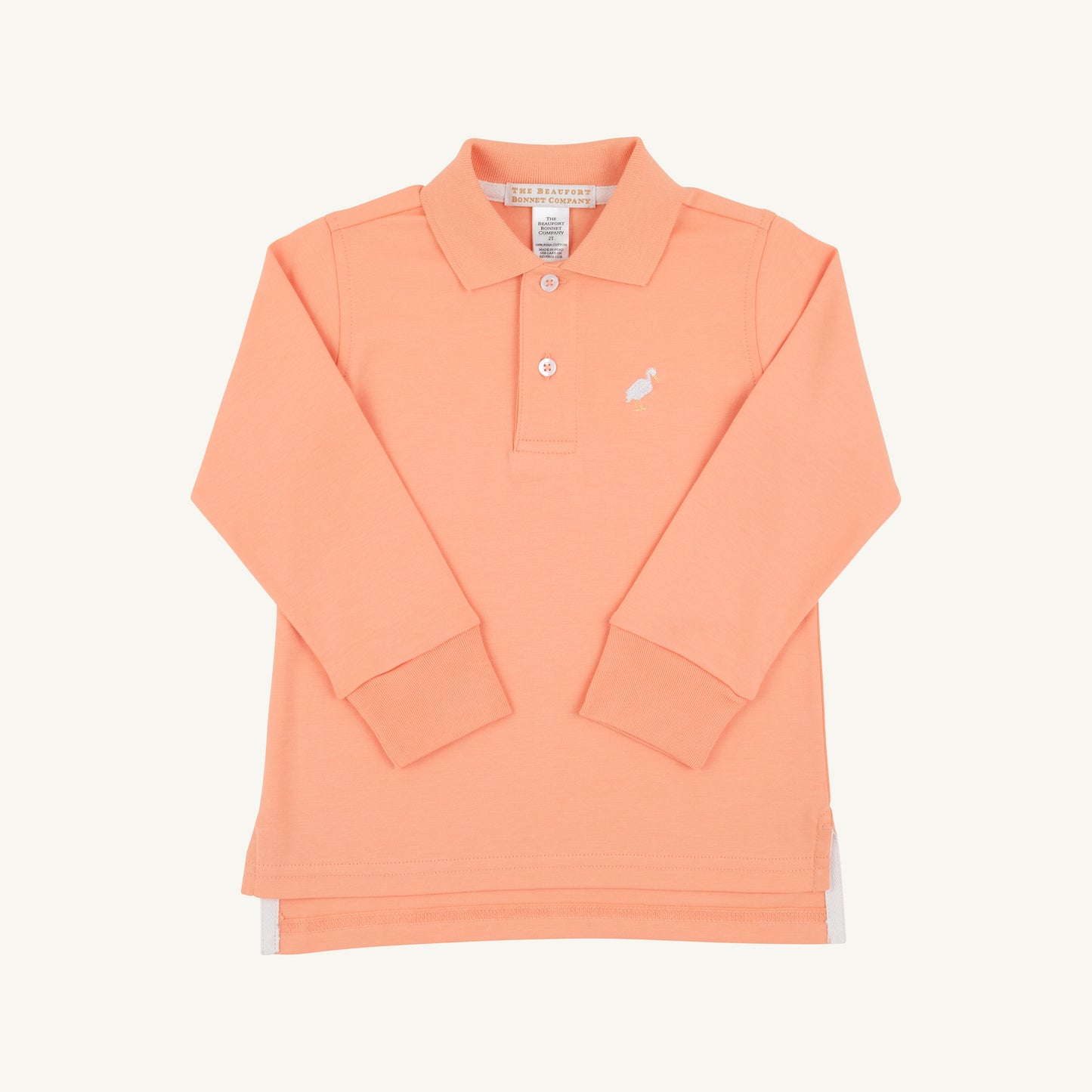 Prim and proper l/s polo - seashore sherbet