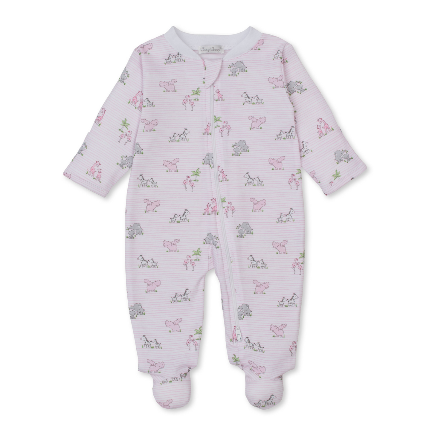 Safari party footie - pink