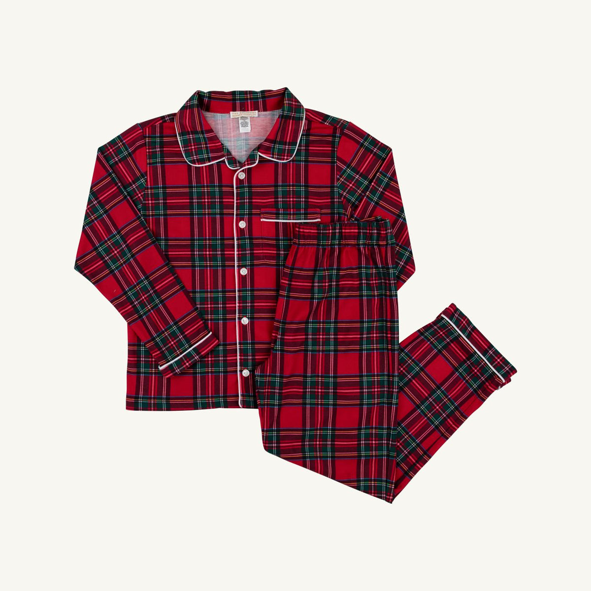Lock's little pj set - society prep plaid